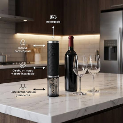 DESTAPADOR DE VINO ELECTRICO (RECARGABLE)