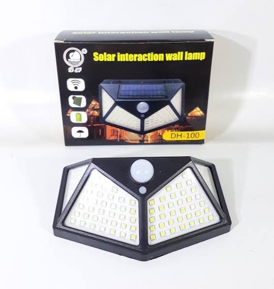 LAMPARA SOLAR IMPERMEABLE CON SENSOR (100 UND X CAJA) BK-100