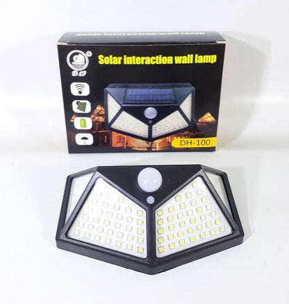 LAMPARA SOLAR IMPERMEABLE CON SENSOR (100 UND X CAJA) BK-100
