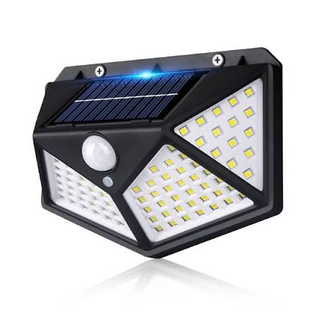 LAMPARA SOLAR IMPERMEABLE CON SENSOR (100 UND X CAJA) BK-100