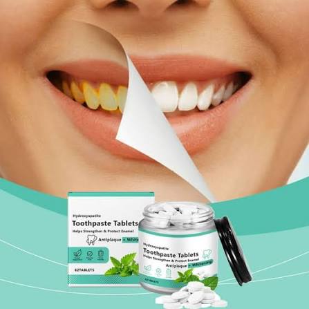 Tabletas de pasta dental para el cuidado bucal (Frasco de 62 cápsulas)