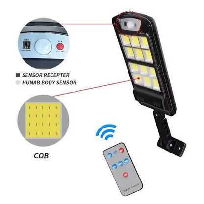 Lámparas Solares con Sensor de Movimiento (48 UND X CAJA)