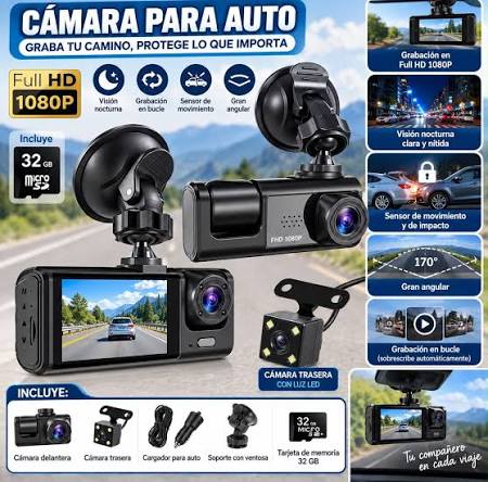 Cámara para carros 3 en 1