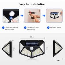 LAMPARA SOLAR IMPERMEABLE CON SENSOR (100 UND X CAJA) BK-100